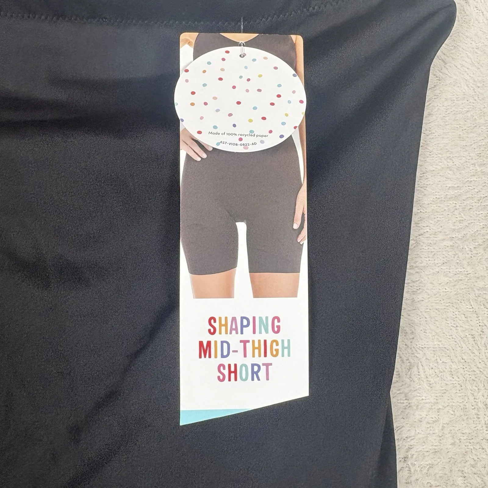 SPANX 10227R Assets Shaping Mid-Thigh Short Super Control Size XL Very Black NEW - Image 2