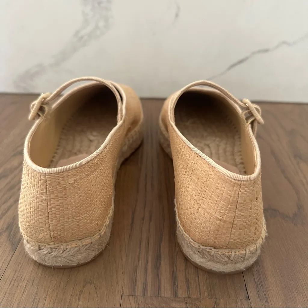 NIB Loeffler Randall Women's Clover Espadrille Platform Mary Jane Natural 9.5B - Image 3