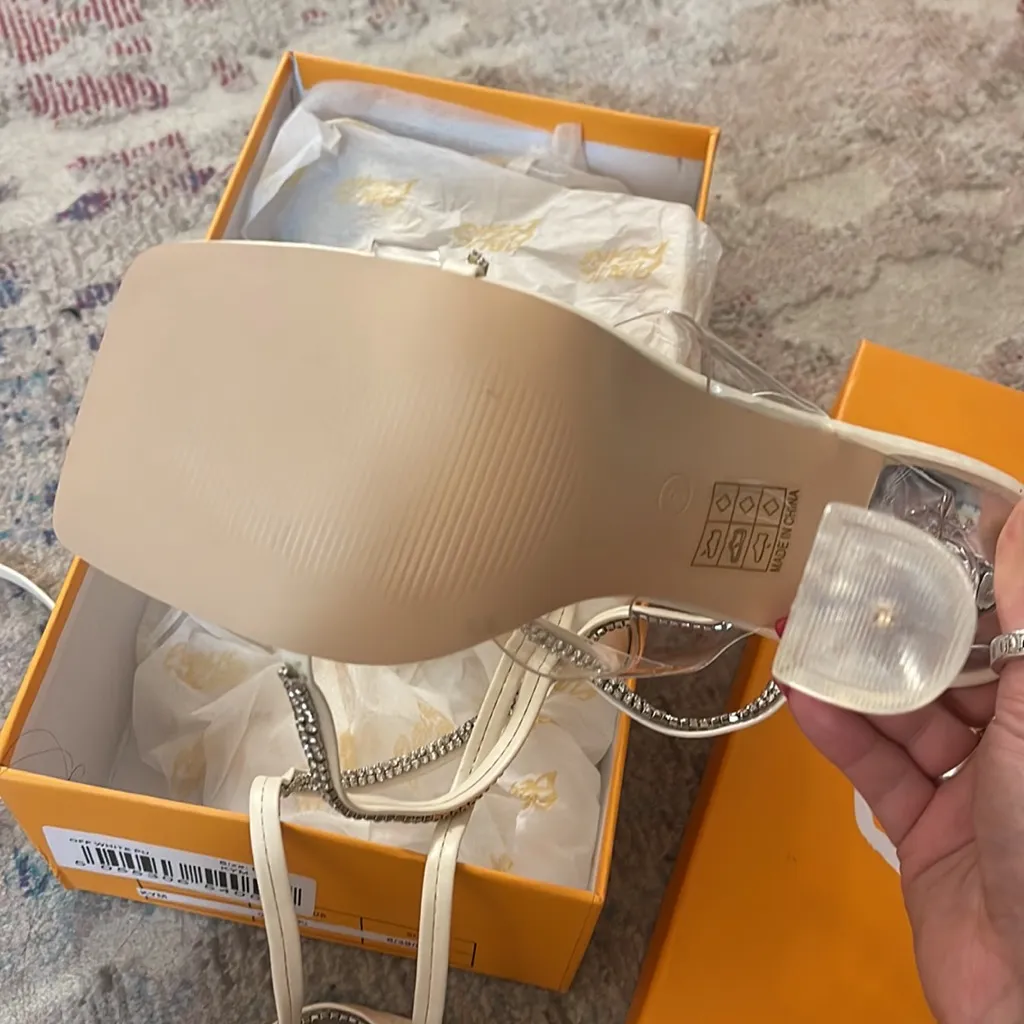 MOVING SALE NIB Public Desire Kim rhinestone heel - NEW - Image 6