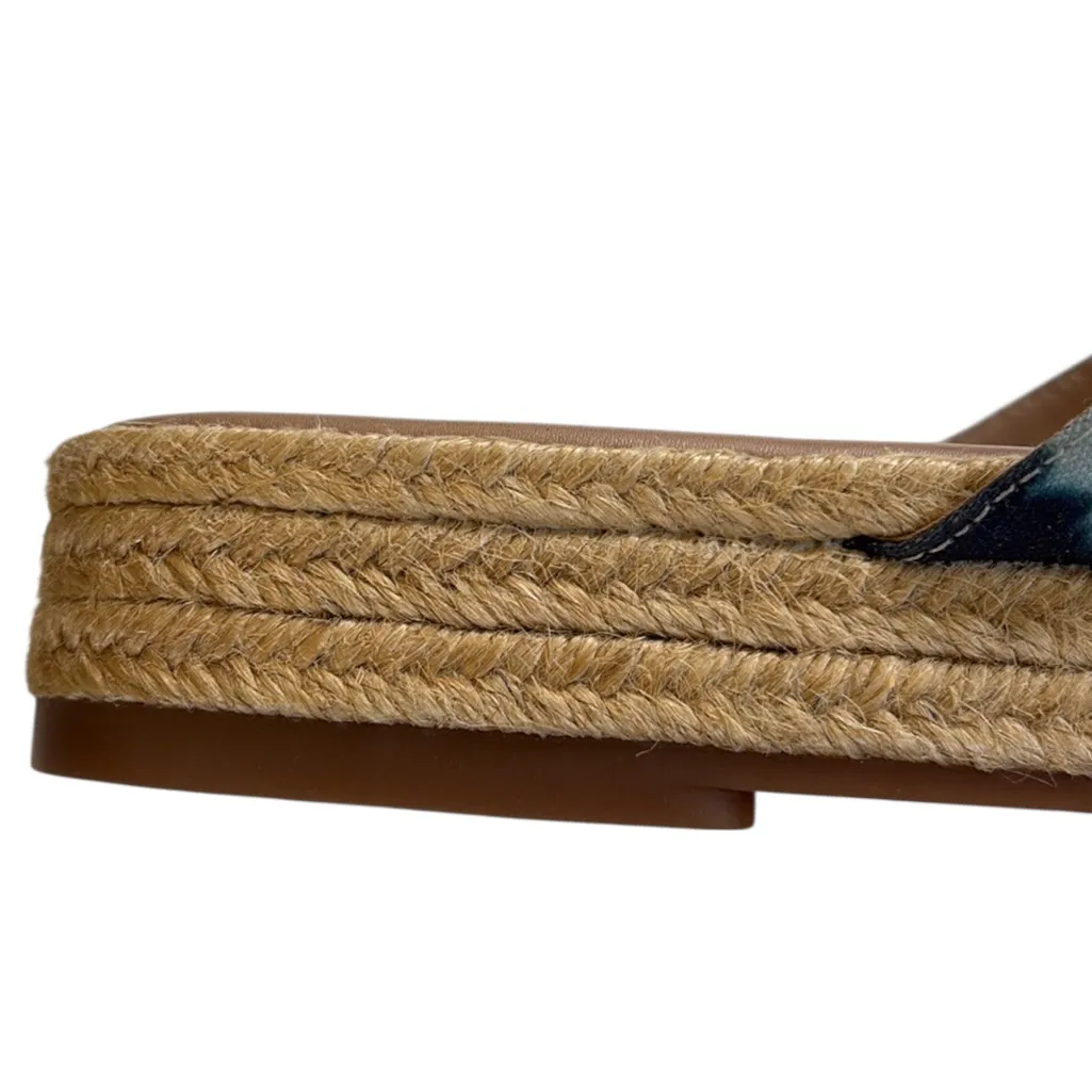 EUC Lucky Brand Gayte Sandals Blue Tie-Dye Size 9 - Image 5