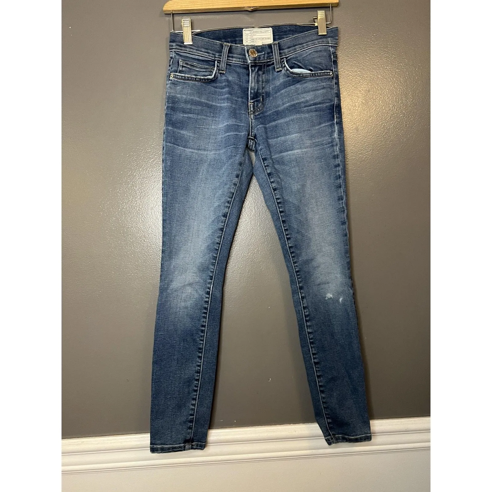 Current/Elliott Jeans Womens 24 Blue The Stiletto Powell Skinny Ankle Made USA - Image 2