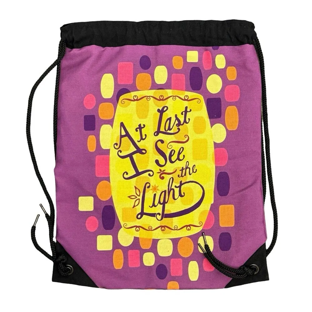 RedBubble Rapunzel Tangled Duffle Bag Reusable Drawstring Bag Multicolor Canvas Yellow - Image 3