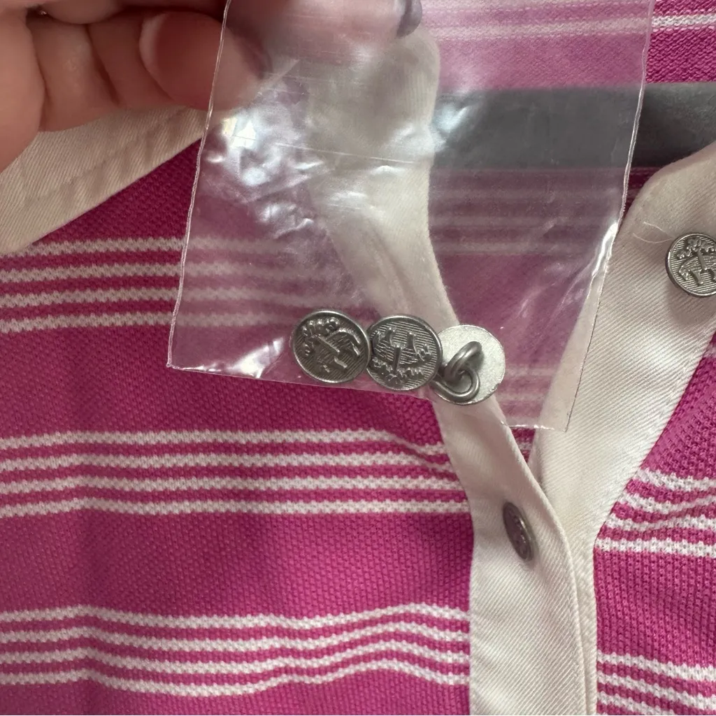 Brooks Brothers 346 NWT size Large Women’s Pique Knit Long Sleeve Collared Shirt - Image 4