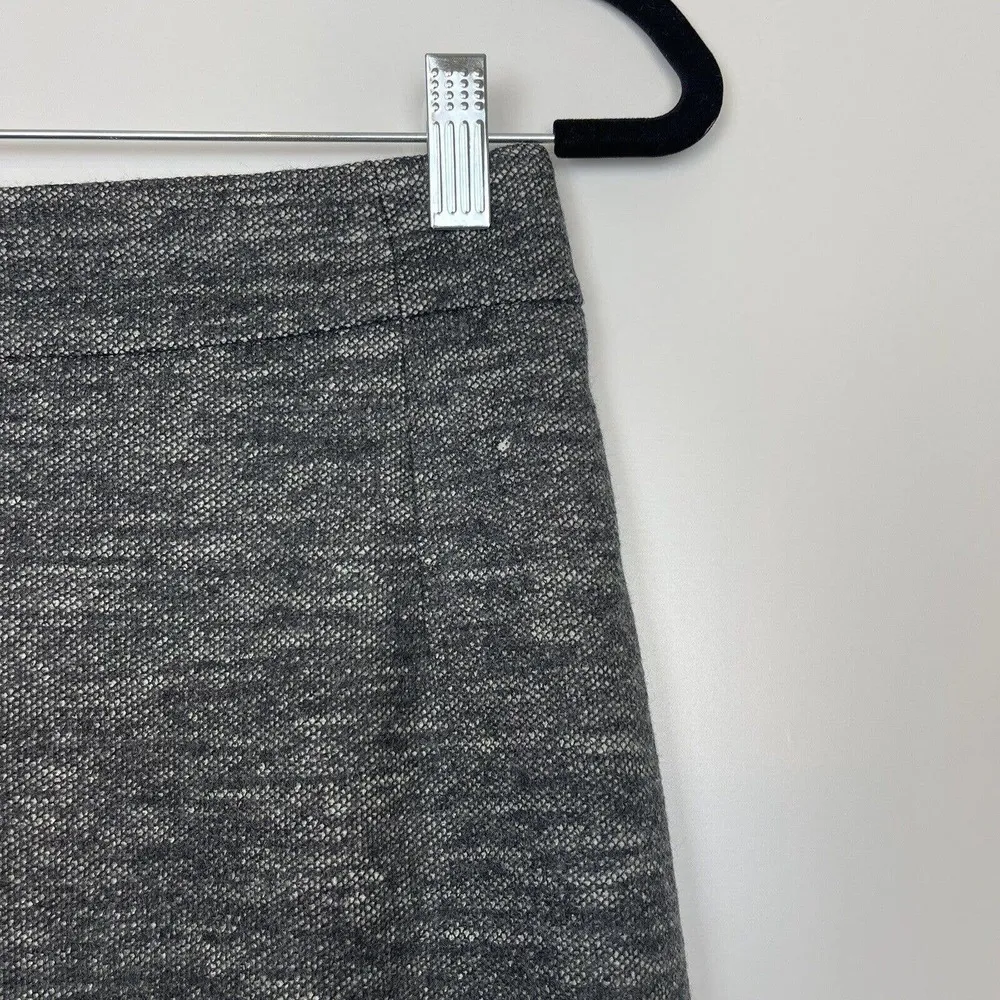 Theory Tweed Pencil Skirt Wool Blend Gray 4 - Image 7