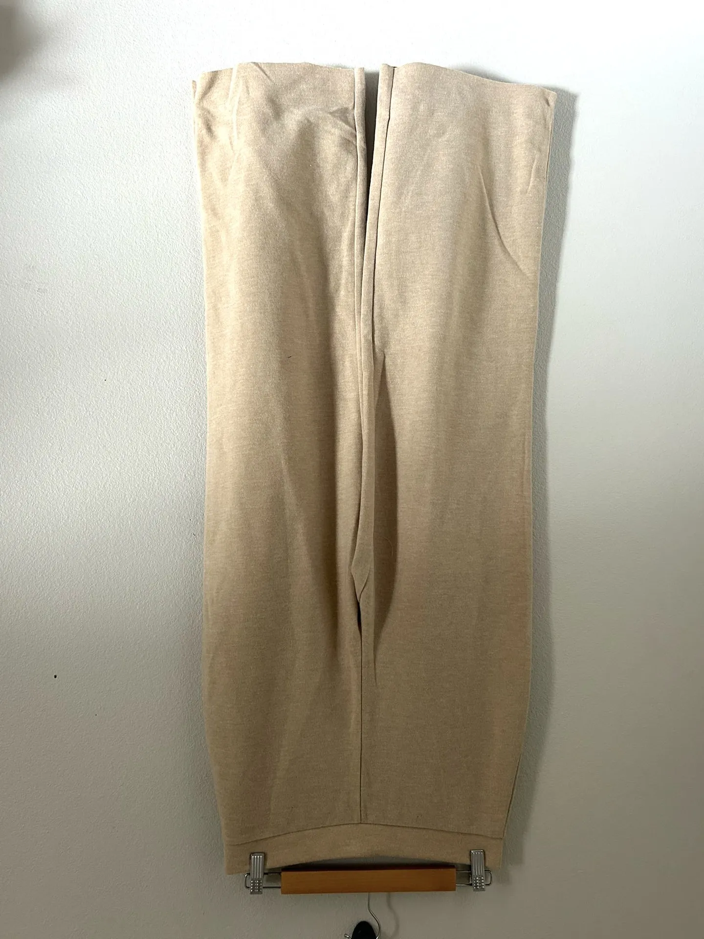 Latte Raw Hem  wide leg sweatpants by Double Zero New medium  - Image 3