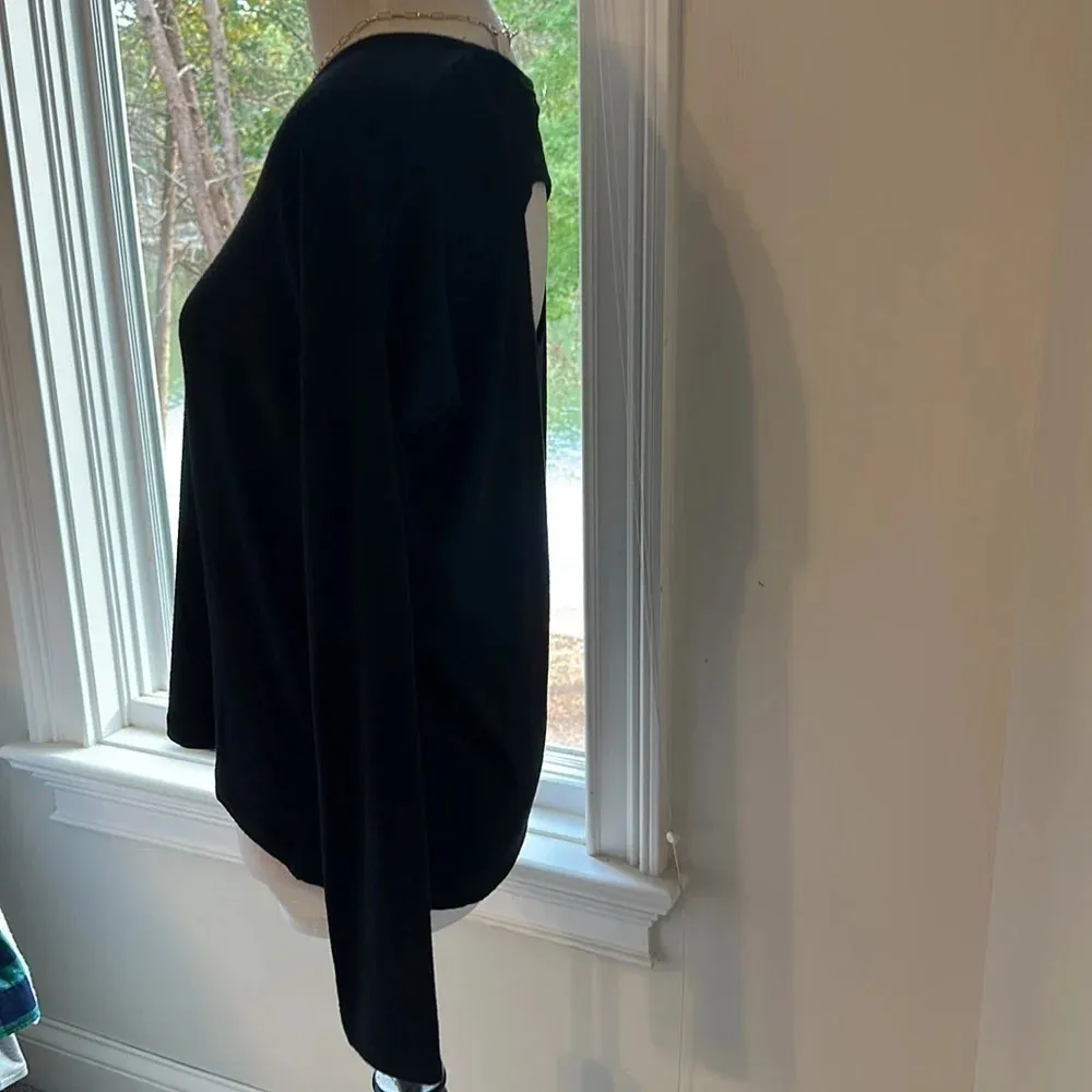 Rag & Bone ~ Gorgeous Open-Back Black Sweater, Size Small - Image 3