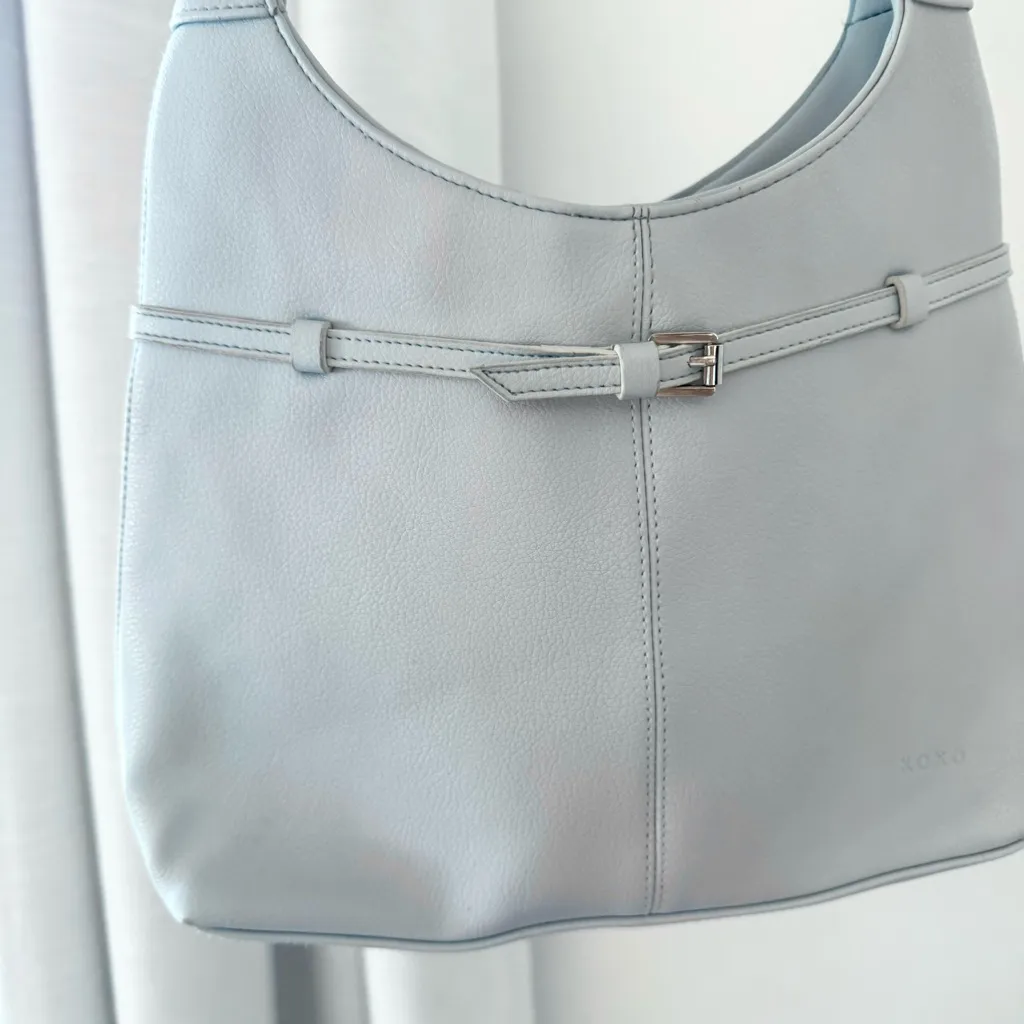 NWOT Vintage Y2K XOXO Baby Blue Shoulder Bag w/buckle - Image 4