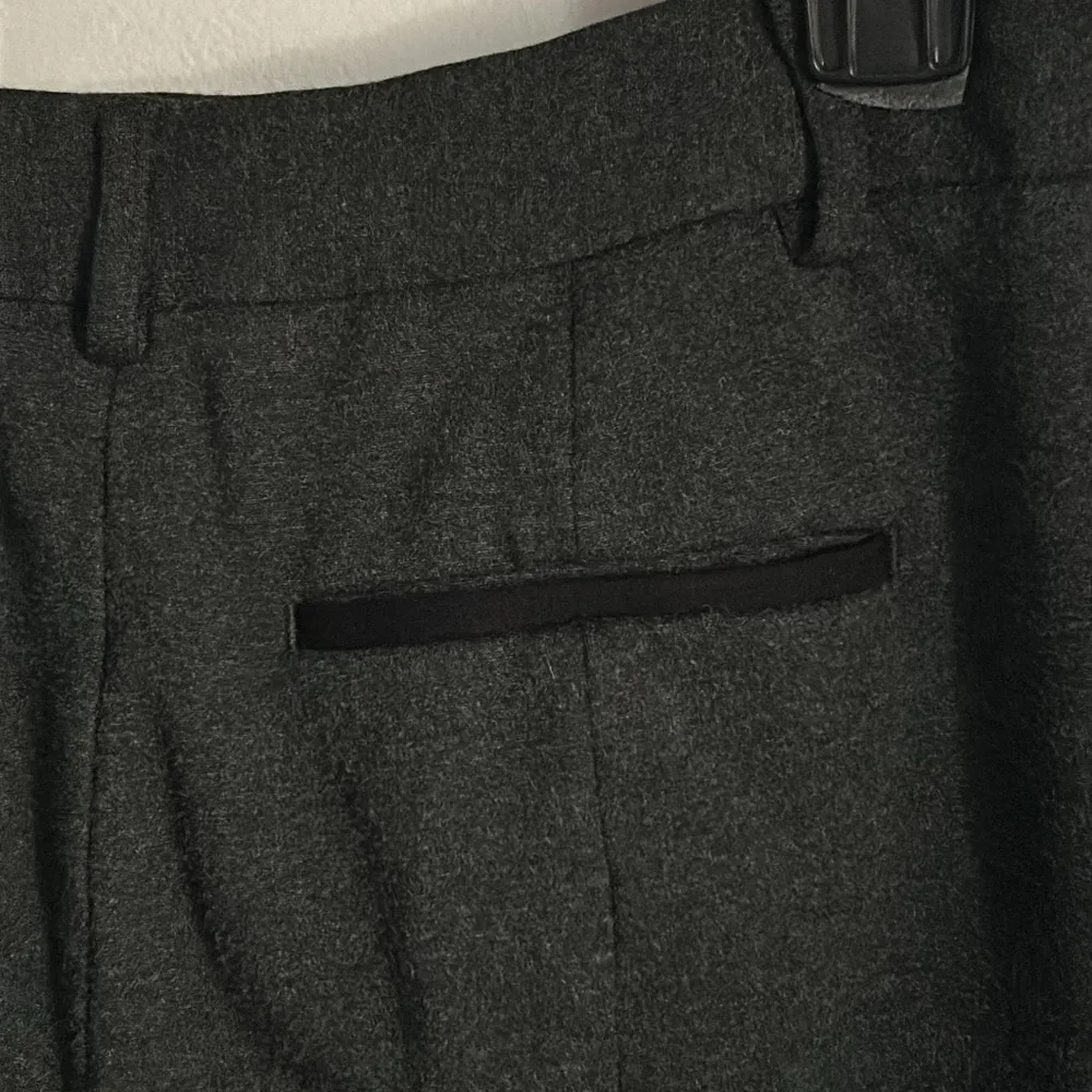 Express Women’s Columnist Ankle Mid Rise Stretch Charcoal Gray Trouser Pants - Image 6