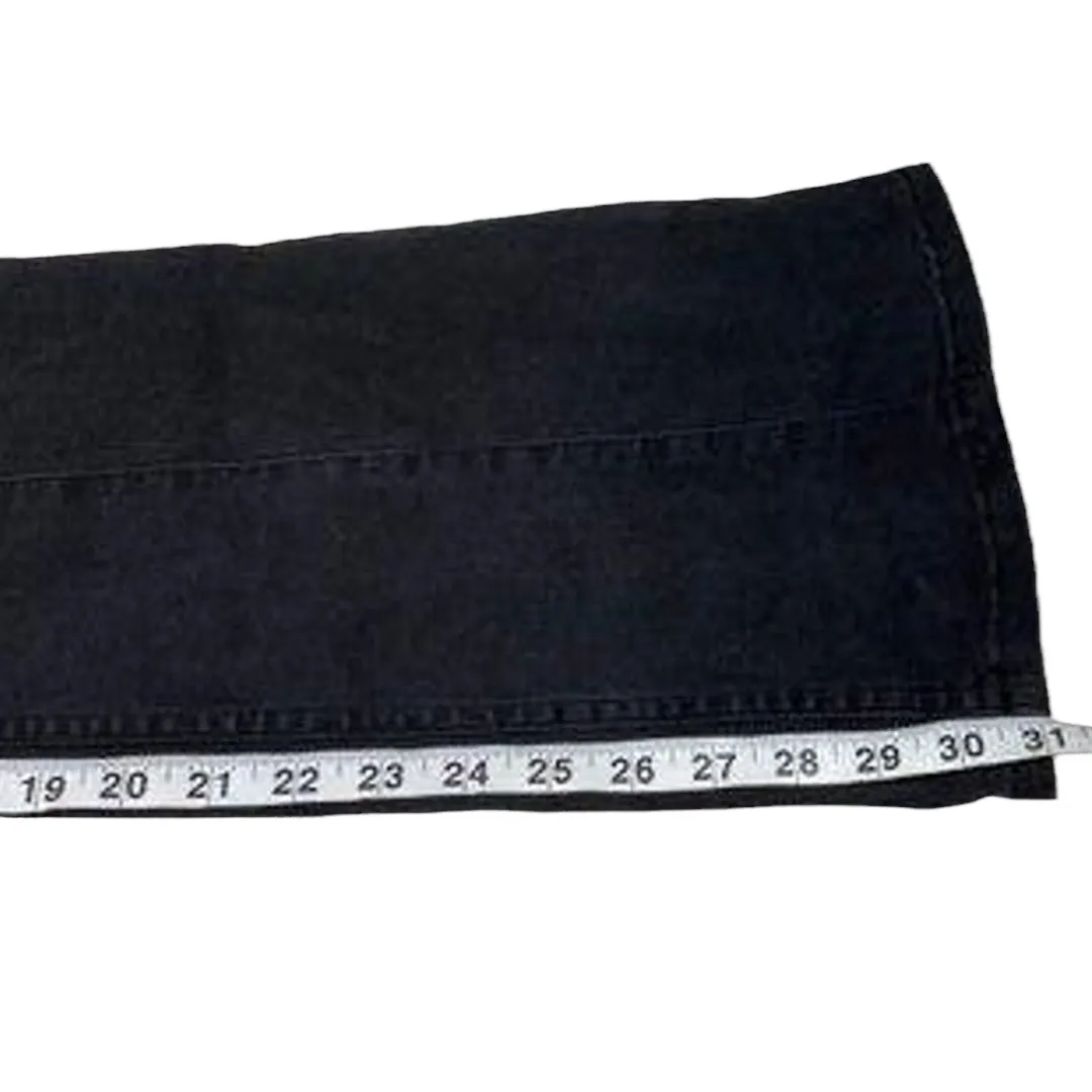 We The Free Free People  Black Elastic Waist Boot Cut Kick Flare Jeans Size 25 - Image 10