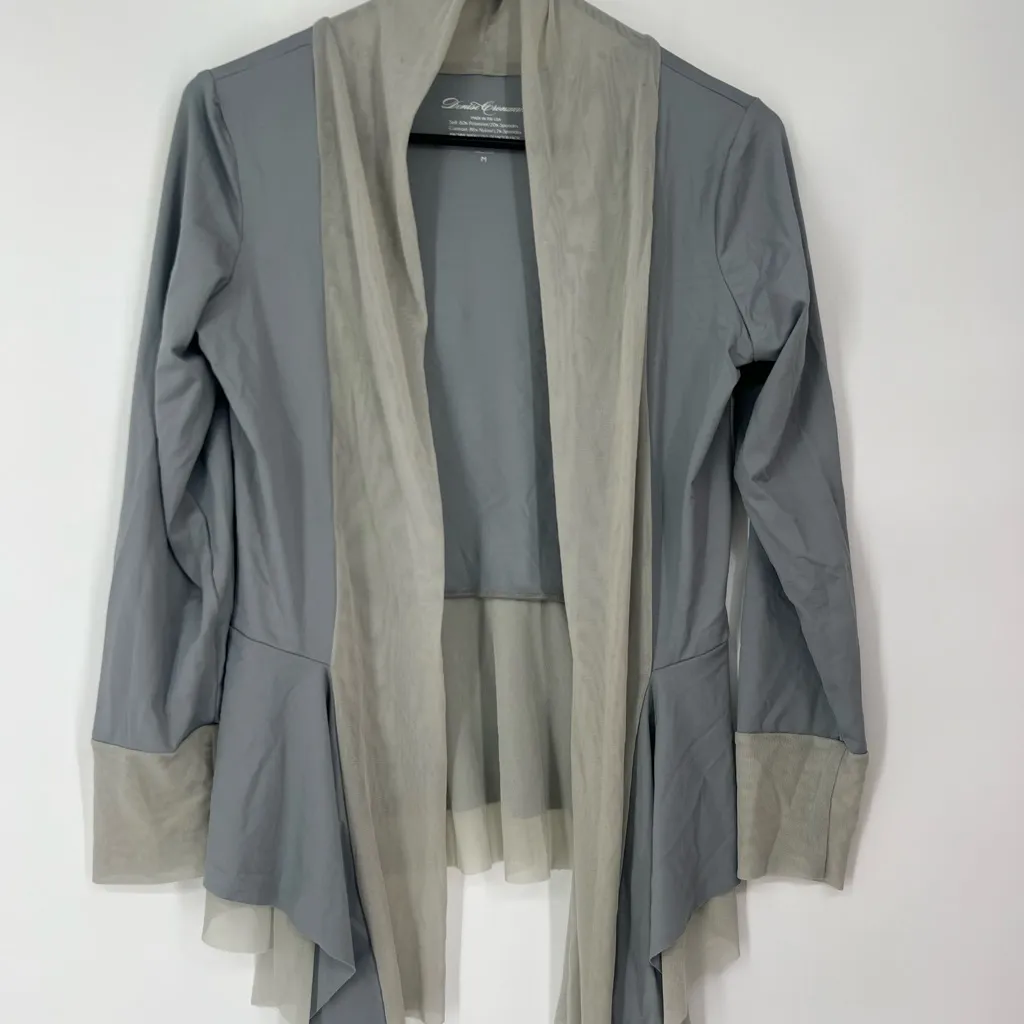 Denise Cronwall spandex and mesh jacket made in USA White Size M - Image 6