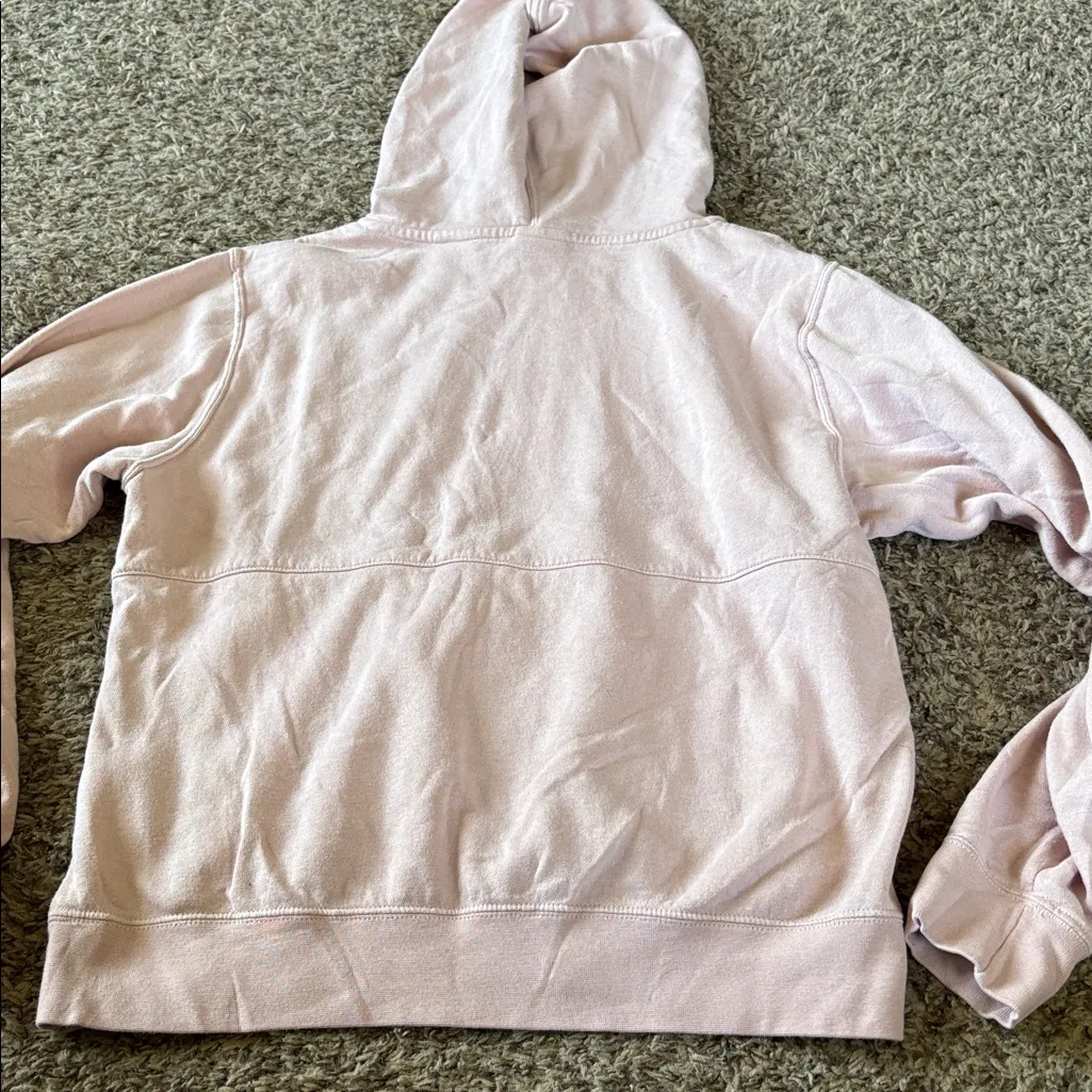 Nike Sportswear Heritage Fleece Hoodie Pink size Small - Image 5