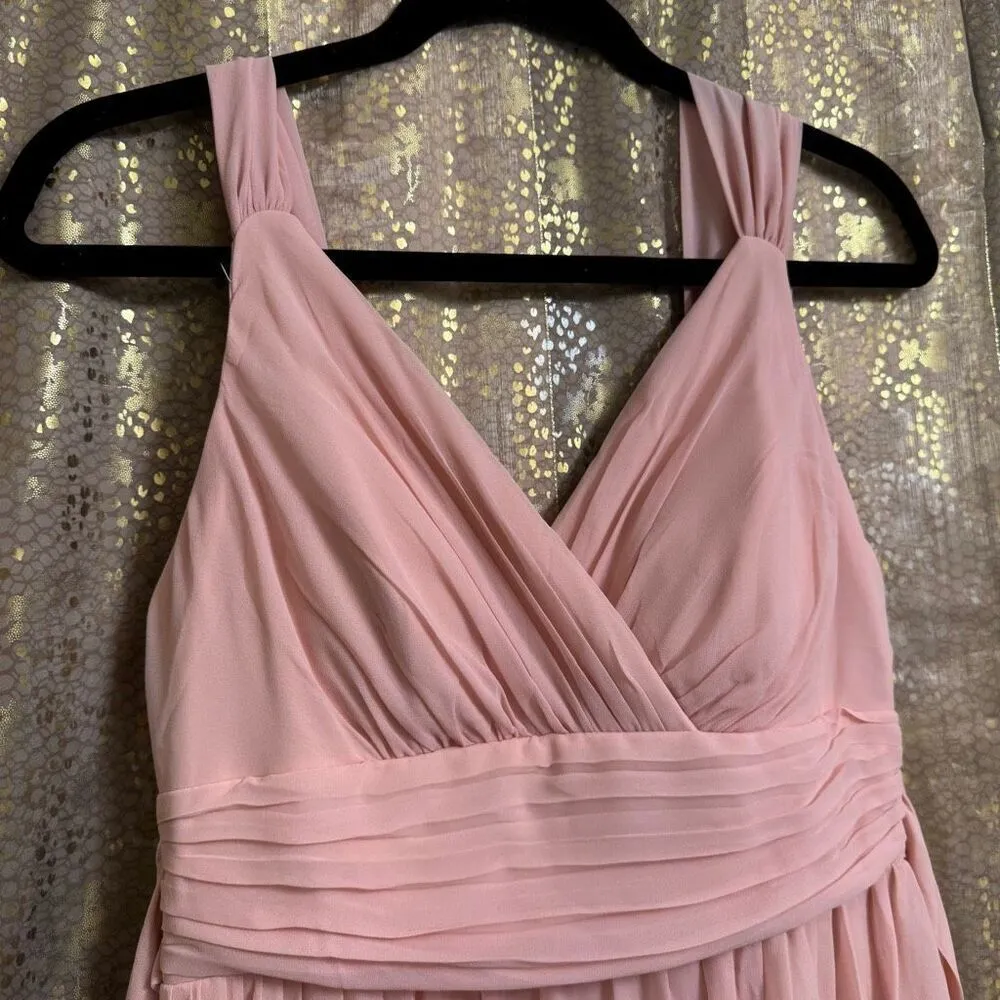 Ever Pretty Light Pink Maxi Tie Back Wedding Guest Bridesmaid Dress NWT Small/4 - Image 4