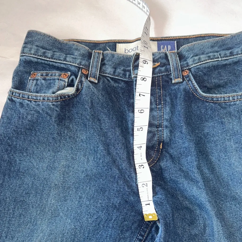 GAP Bootcut Regular‎ Mid Rise Jeans Medium Blue 1 Regular - Image 6
