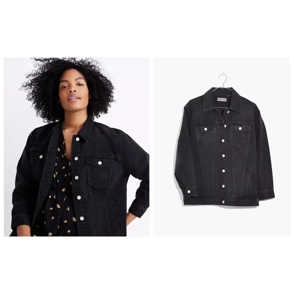 Madewell The Oversized Jean Jacket in Lunar Wash (S) - Image 3