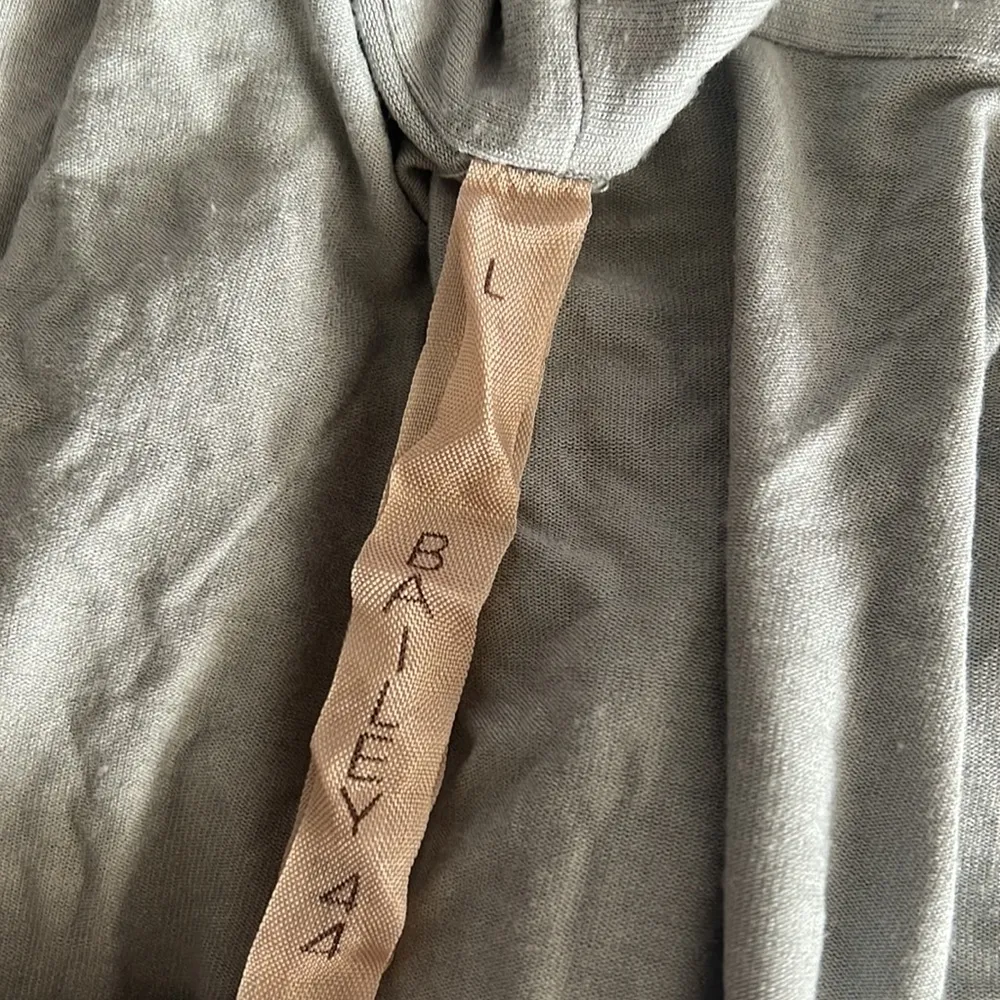 Bailey 44 Open Front Tiered Cardigan in Gray, Size L Retail $225 - Image 6