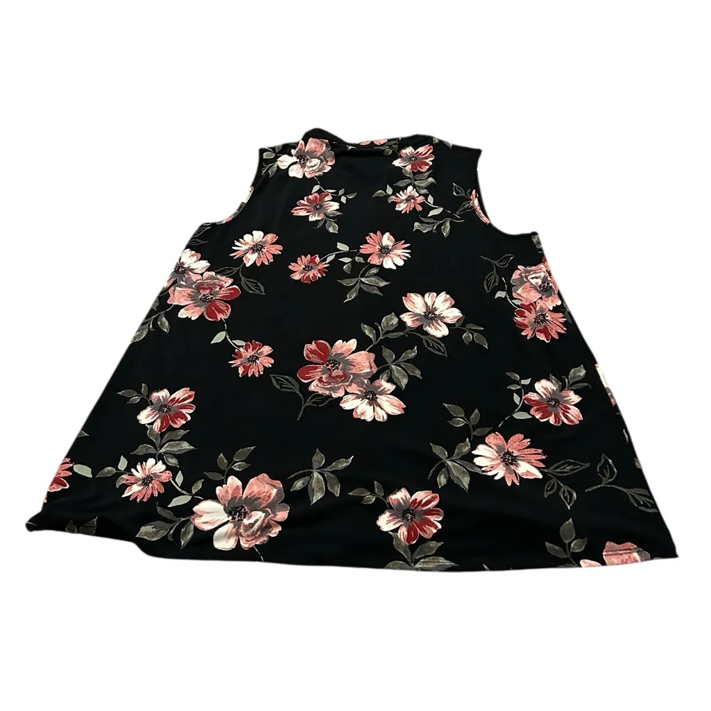NINA LEONARD sleeveless floral blouse nwt - Image 4