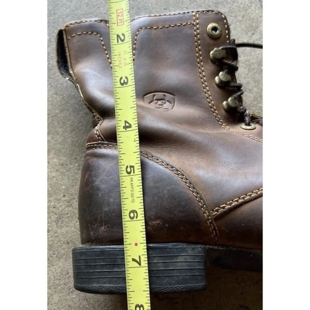 Ariat Heritage Lacer II Riding Lace Boots Women’s Size 8 Distressed Brown 33505 - Image 7