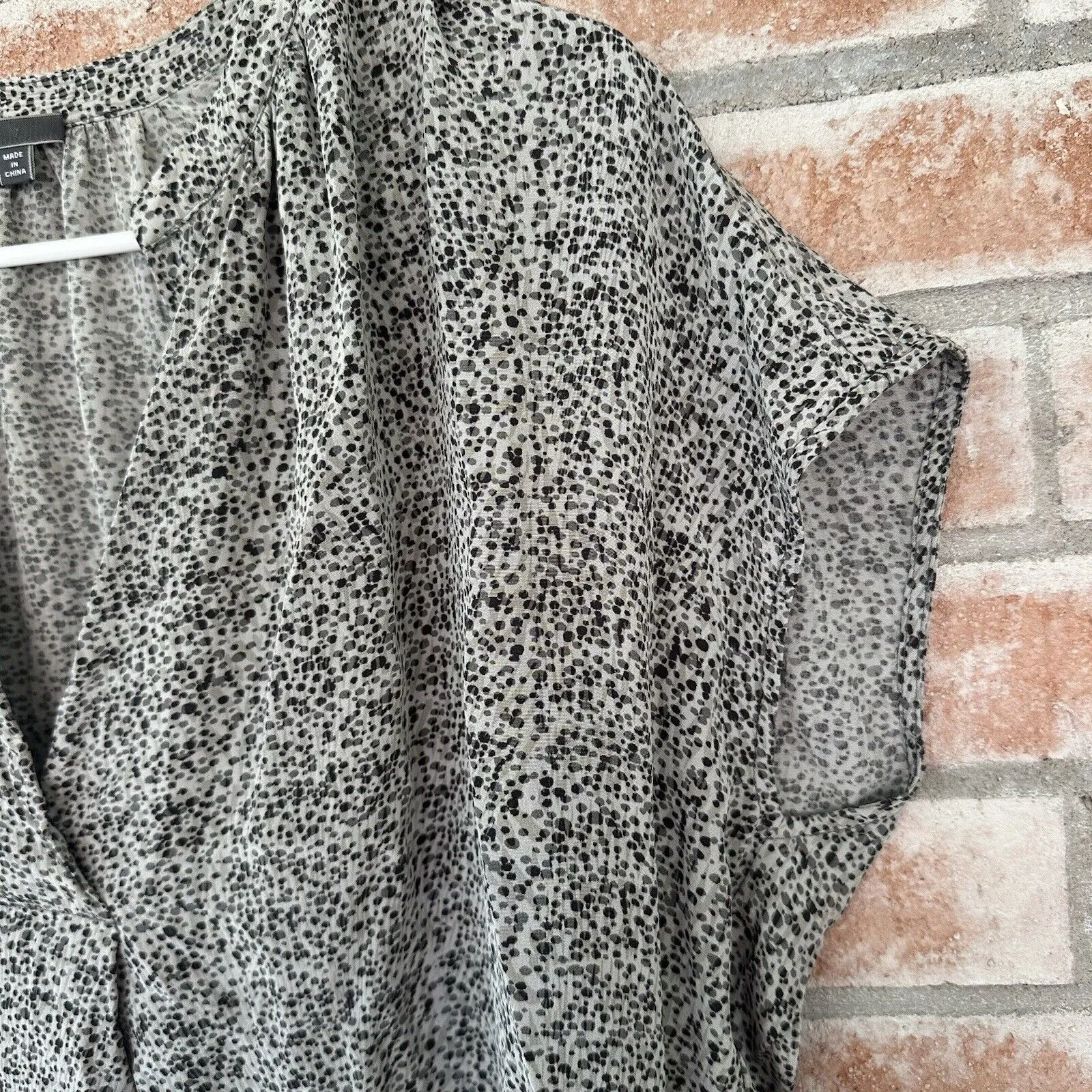 Vince 100% Silk Shift Dress Black Gray Pockets Small Old Money Quiet Luxury Chic - Image 6