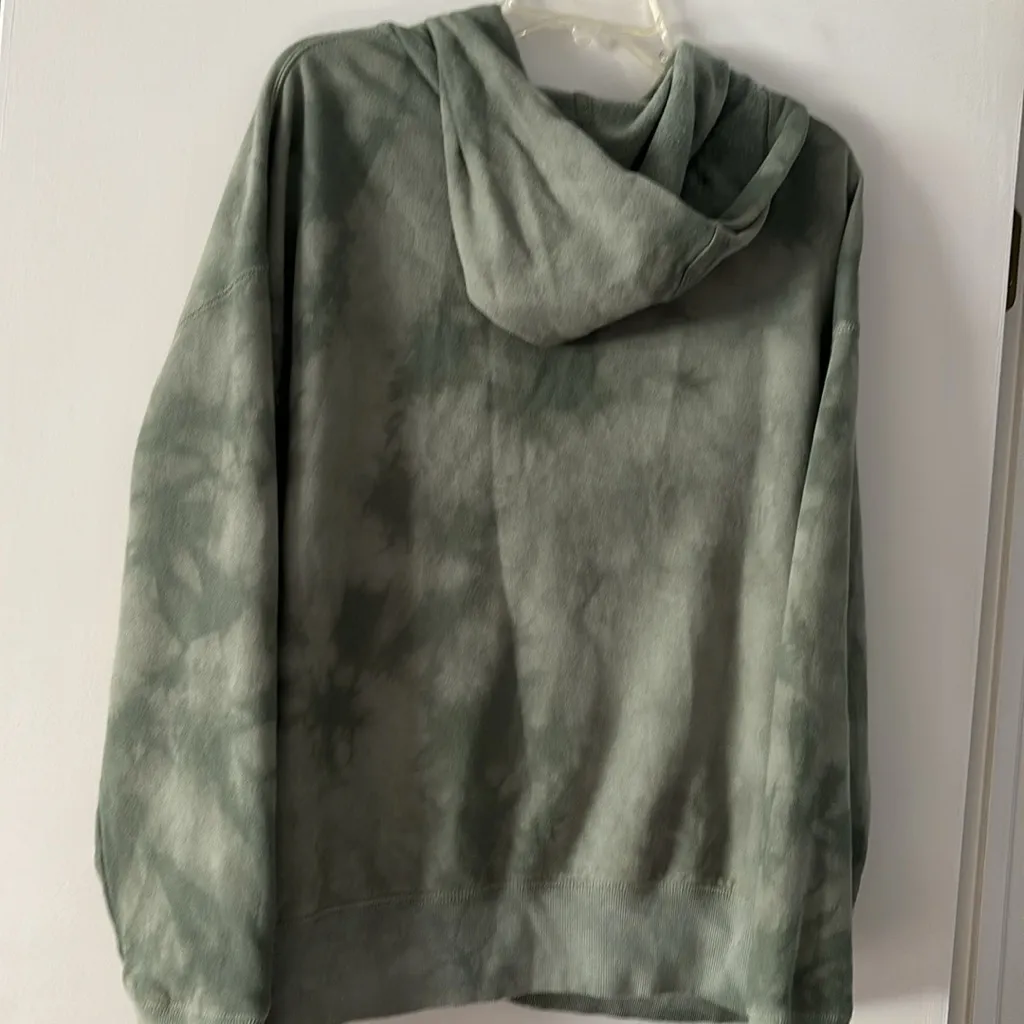 Old navy green tie dye zip up hoodie - Image 4