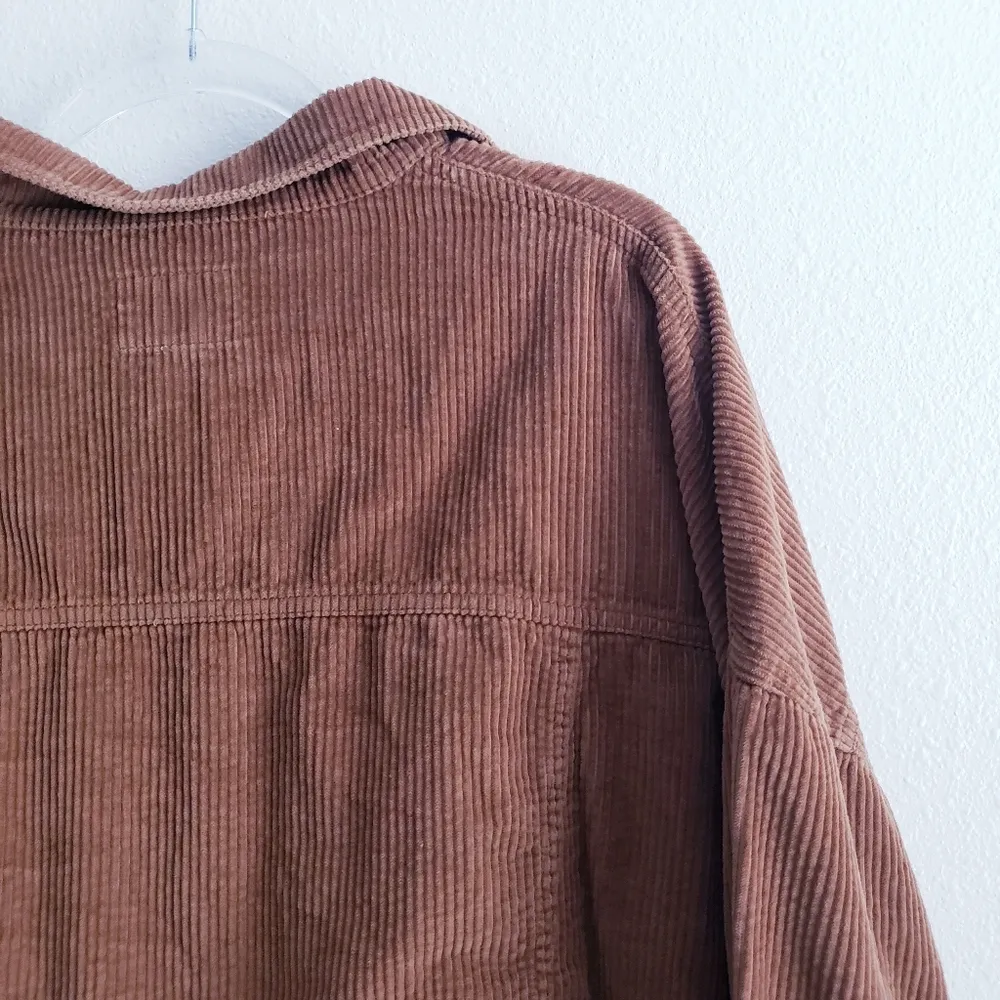 American Eagle Corduroy Distressed Cropped Jacket - Image 6