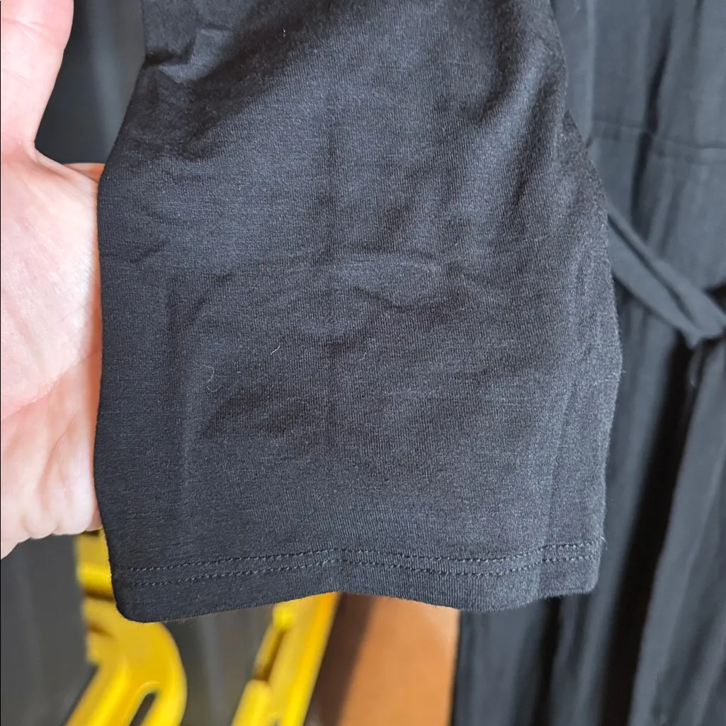 Feel the Piece Terre Jacobs Black Jumpsuit Wide Leg Open Back Size XS / Small - Image 9