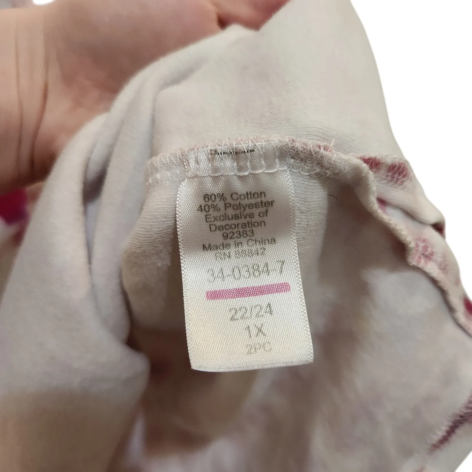 Woman Within Pink Tie-Dye Short Sleeve V-Neck T-Shirt Casual Top Size 1X 22/24 - Image 8