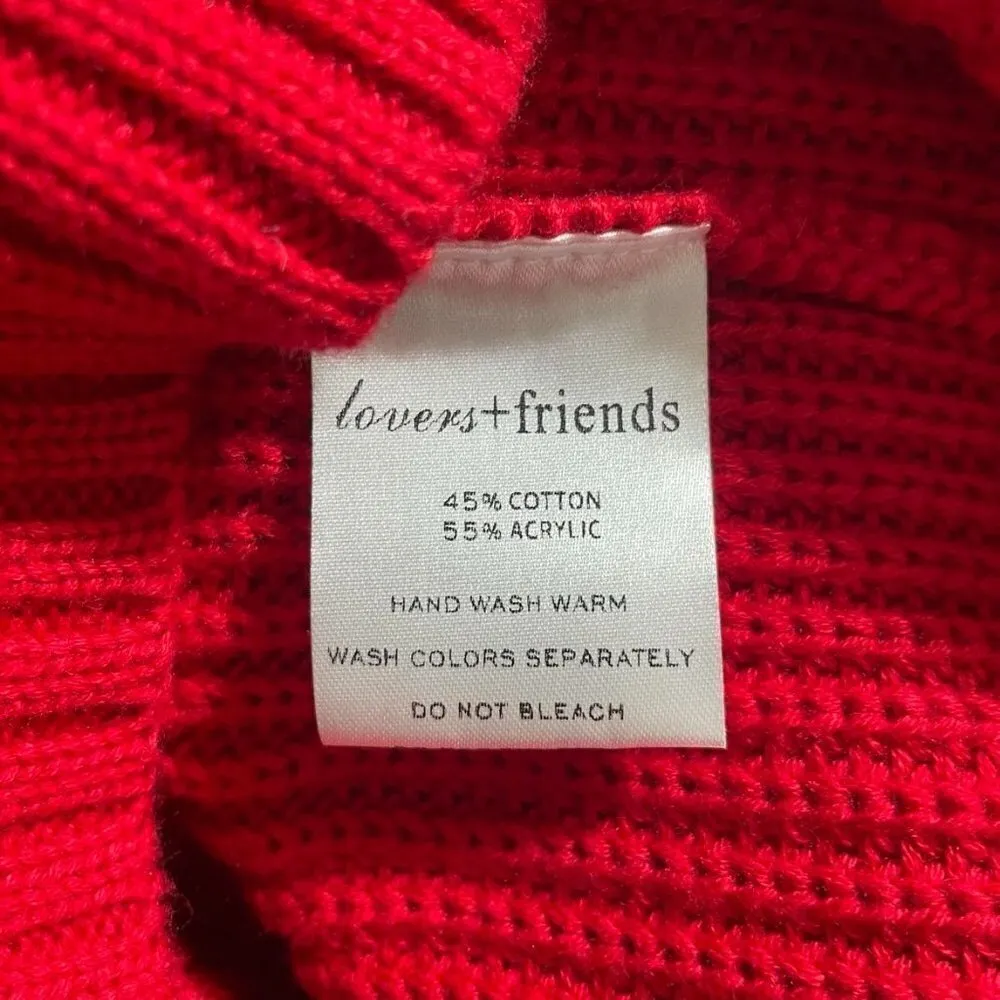 Lovers + Friends XS  Top Blouse Long Sleeve Shirt Sweater Ruffle - Image 6