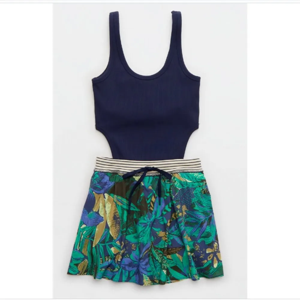 NEW OFFLINE by Aerie Ribbed Cut Out Romper Dress - Image 3