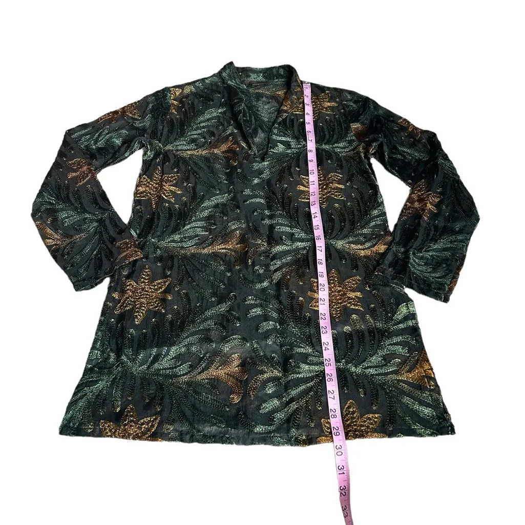 Solitaire 3/$15  embroidered silk tunic - Image 2