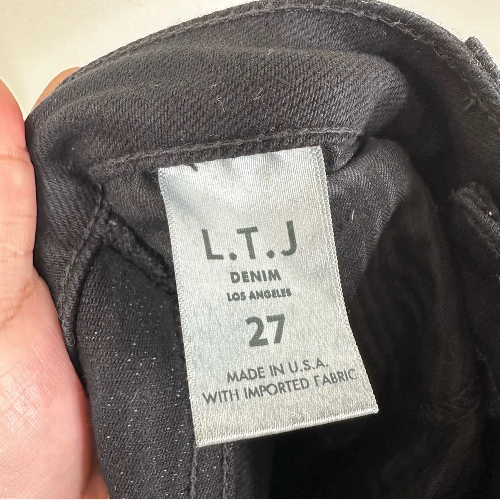 L.T.J Letters To Juliet Jeans Womens 27 The Siena Black High Rise Straight - Image 9