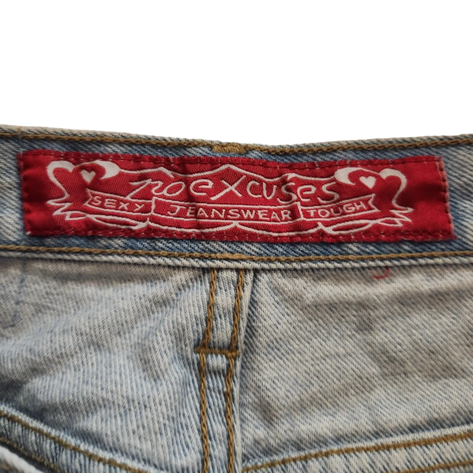 90s High Waist Mom Jeans No Excuses Femme Fatale Light Wash Cotton Vintage 8 - Image 5