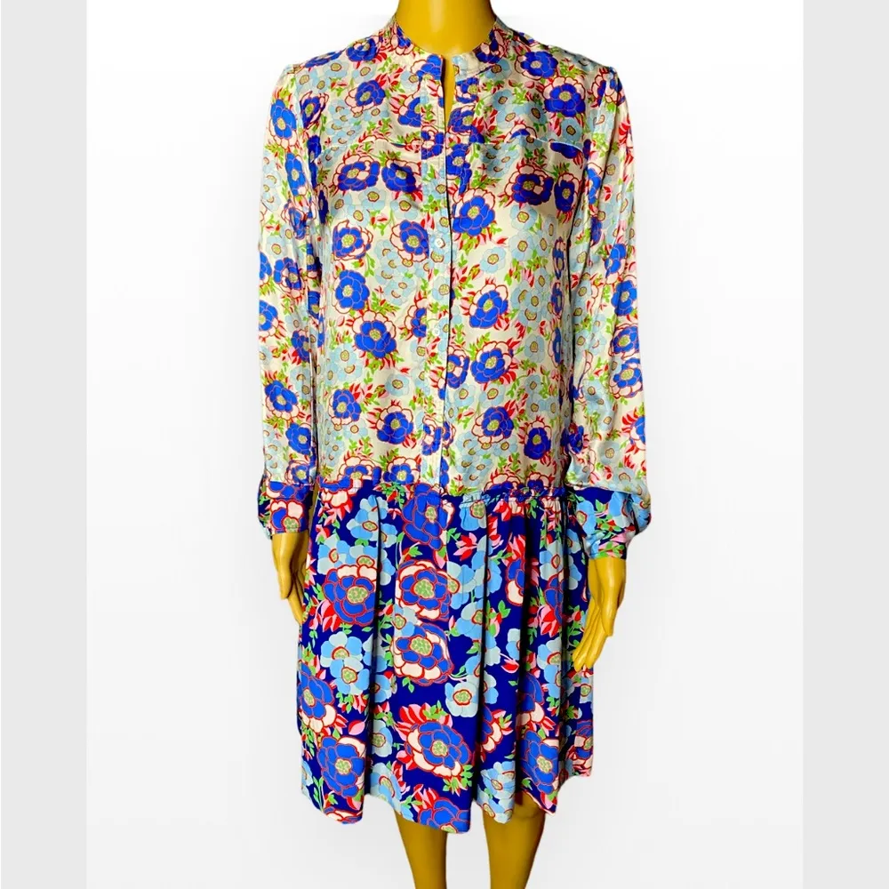Sandro Paris Kimberly Floral Drop
Waist Shirt Dress 36 (S /4) - Image 6