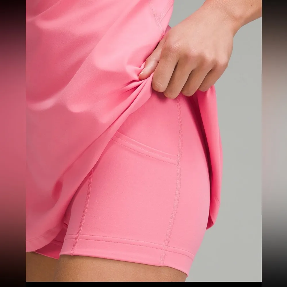 NWT Lululemon Align Peach/ Pink Short Sleeve Mini Dress - Image 3