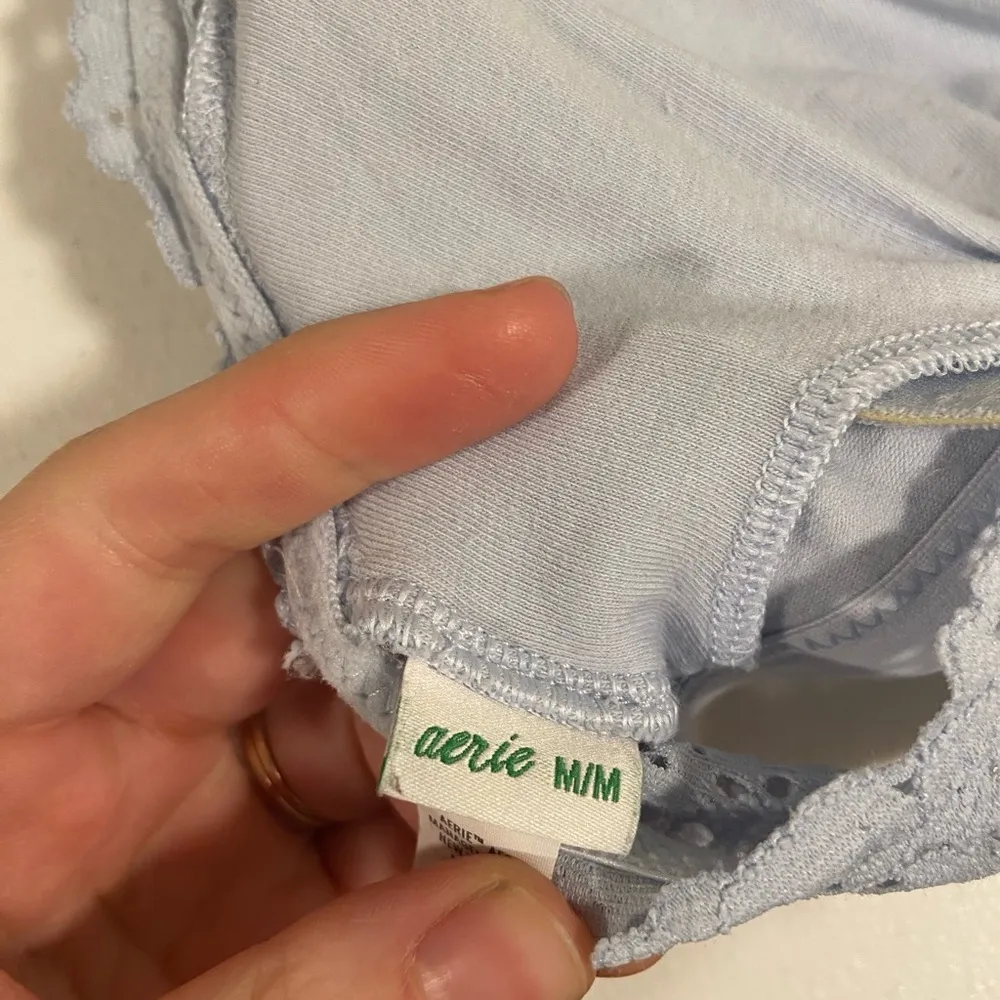 Aerie  light blue‎ halter bralette — medium - Image 3