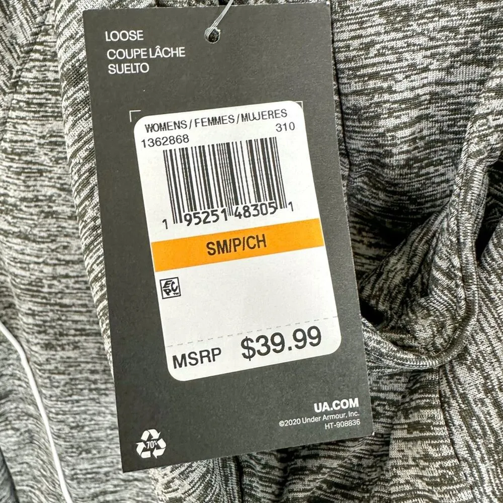 NEW Under Armour Gray and White Velocity Wordmark Hoodie Size Small, MSRP $40 - Image 10