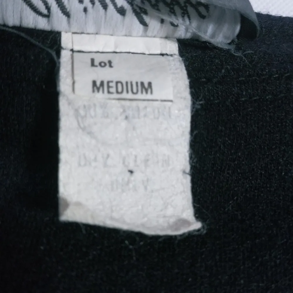 Vintage Chinchilla By Shuet Young Black Wool Dress Size M Size M - Image 6