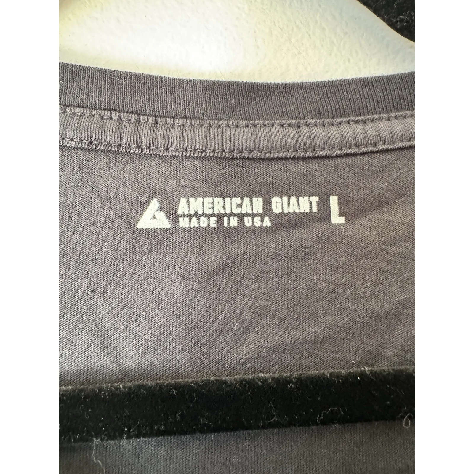 NWOT American Giant Women’s Classic Cotton Crew Tee Mike Row Works Size Large Black - Image 4