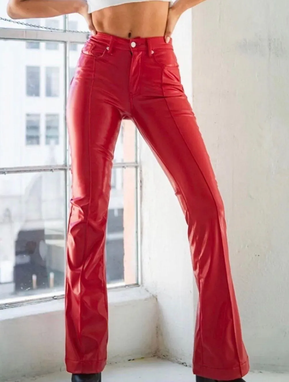Revice Denim Red Revice Star Flare Pants - Image 2