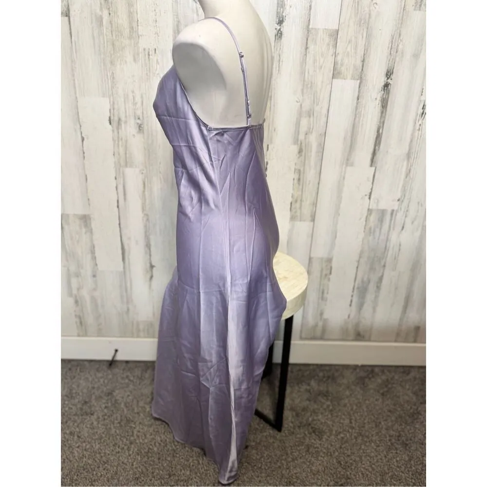 SHEIN BIZwear Cowl Neck Solid Slip Dress Workwear Evening/Wedding Gown - Image 3