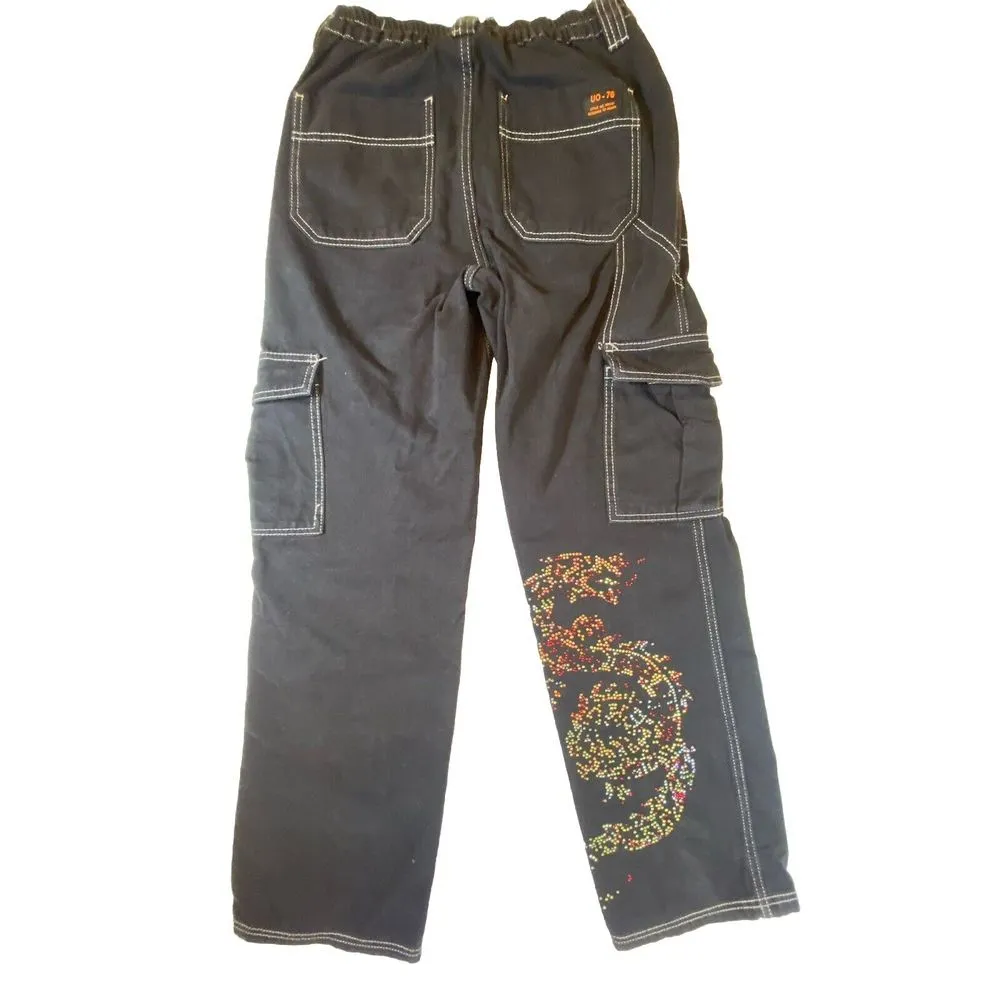 Urban Outfitters BDG Sz 27 Black Denim‎ Relaxed Skate Utility Cargo Jeans Woman - Image 5