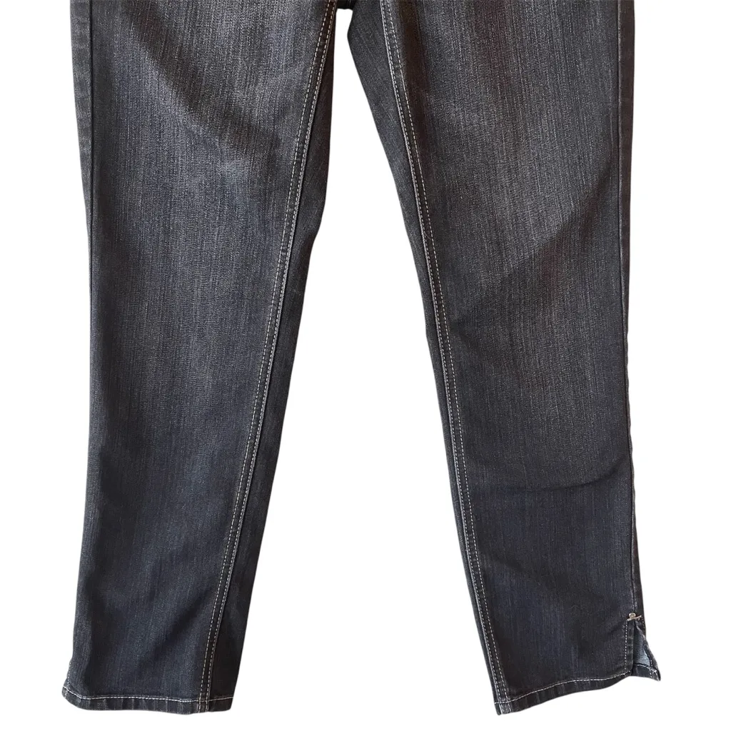 White House Black Market Low Rise Noir Ankle Cropped Black Jeans 6 - Image 3