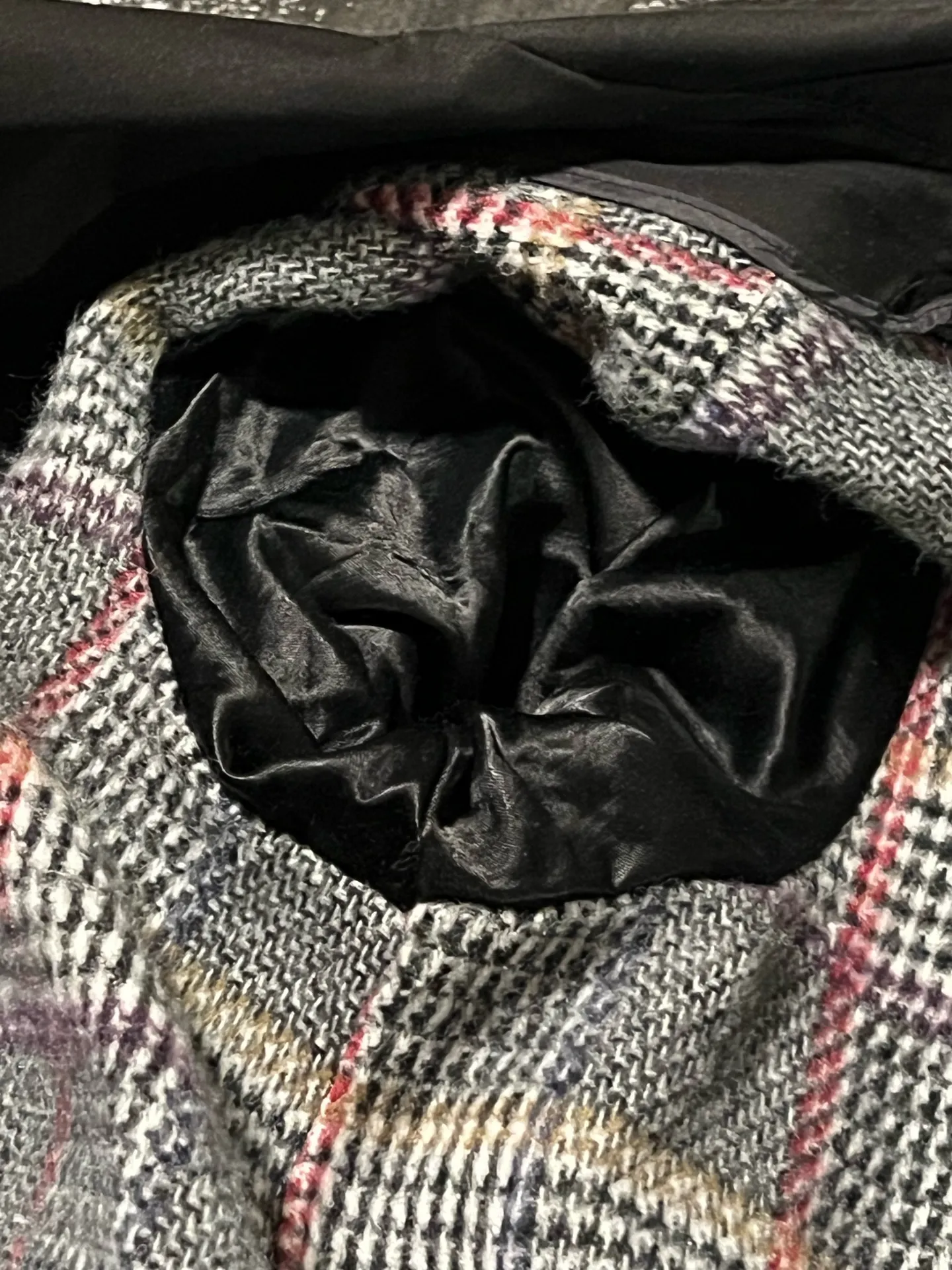 Womens sz10P Vintage London Fog double breasted black trench coat zip linining - Image 14