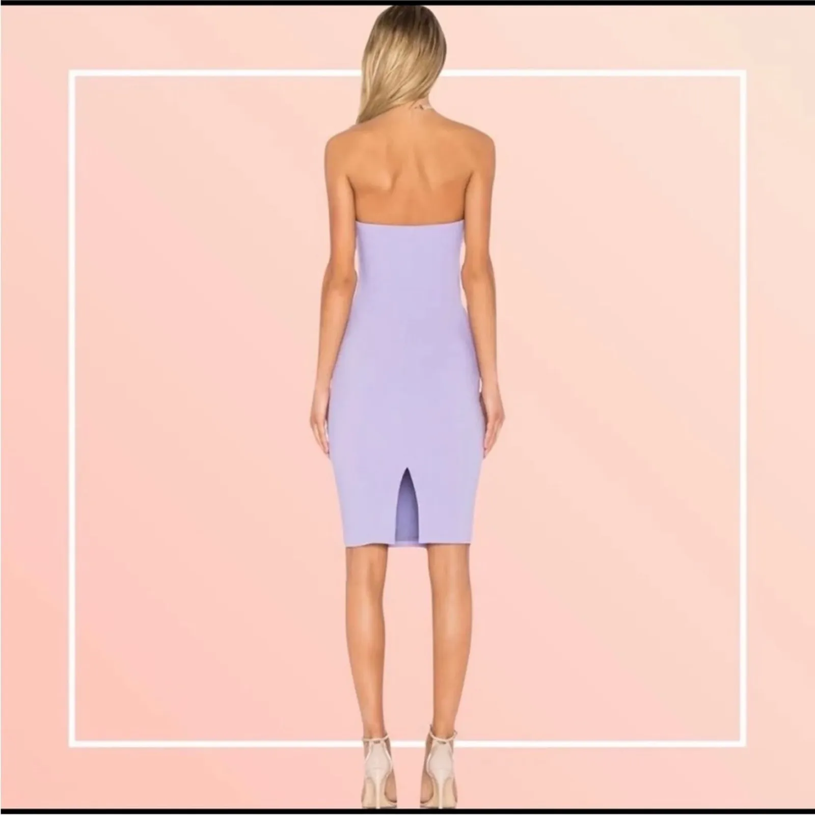 NEW Likely Revolve Size 4 Lauren Strapless Bodycon Dress in Blue Bell - Image 3