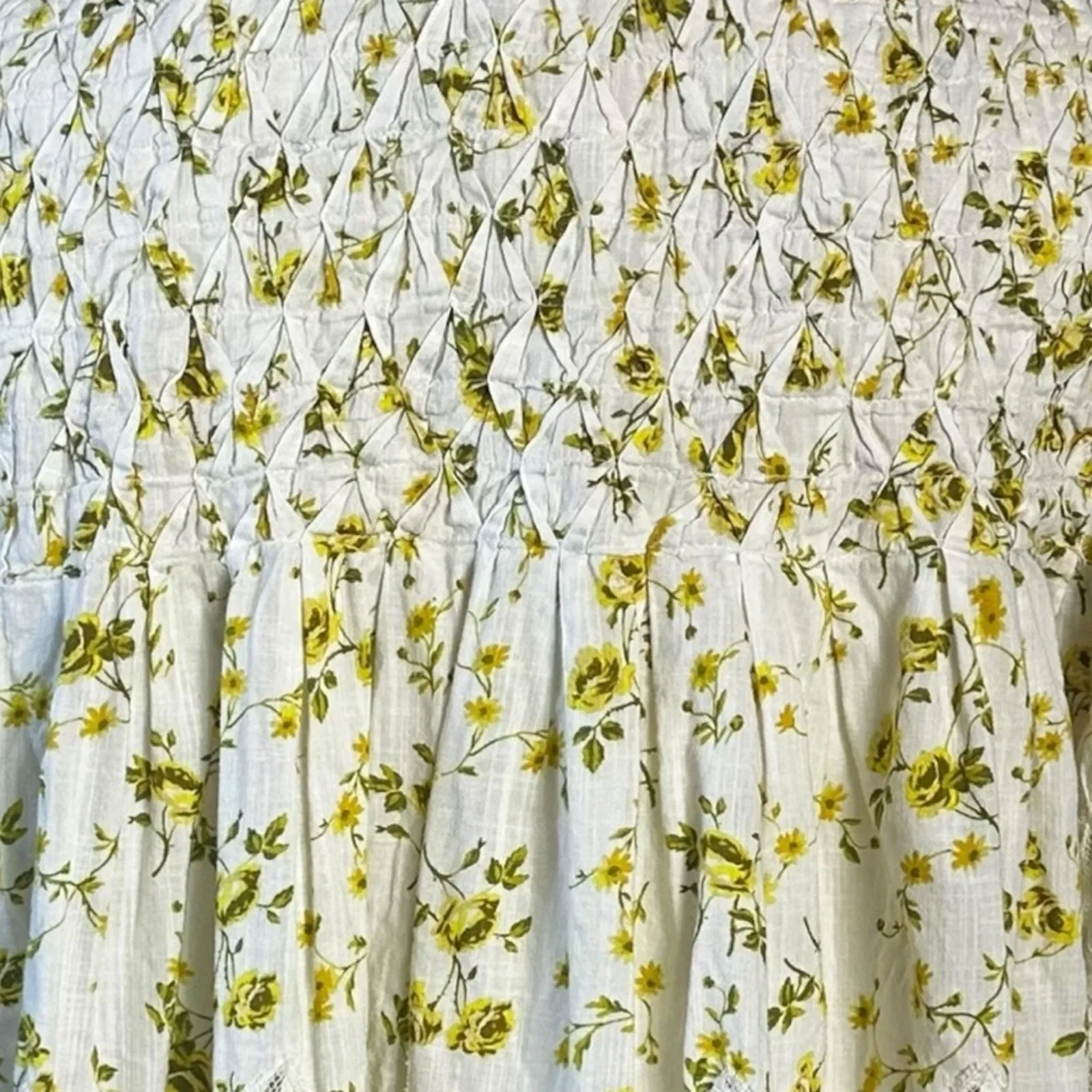 Anthropologie Ethereal Dainty Ditsy Floral Victorian Lace Blouse Medium Cottage - Image 10