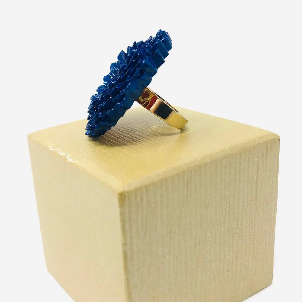 Hand painted enamel finish flower ring, NWOT - Image 6