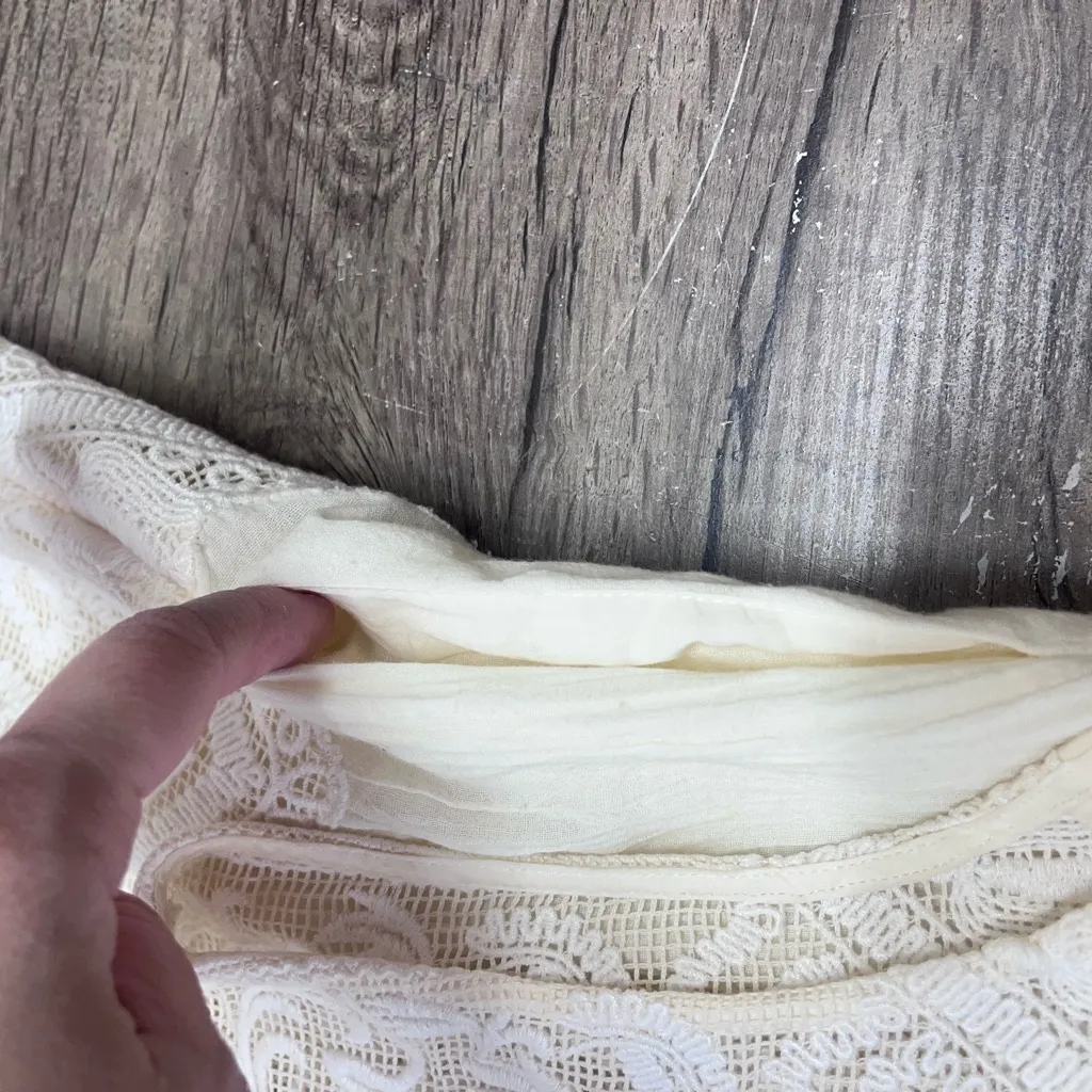 SEA New York Size 2 Dress Embroidered Sleeveless Cream Peasant‎ Wedding - Image 4