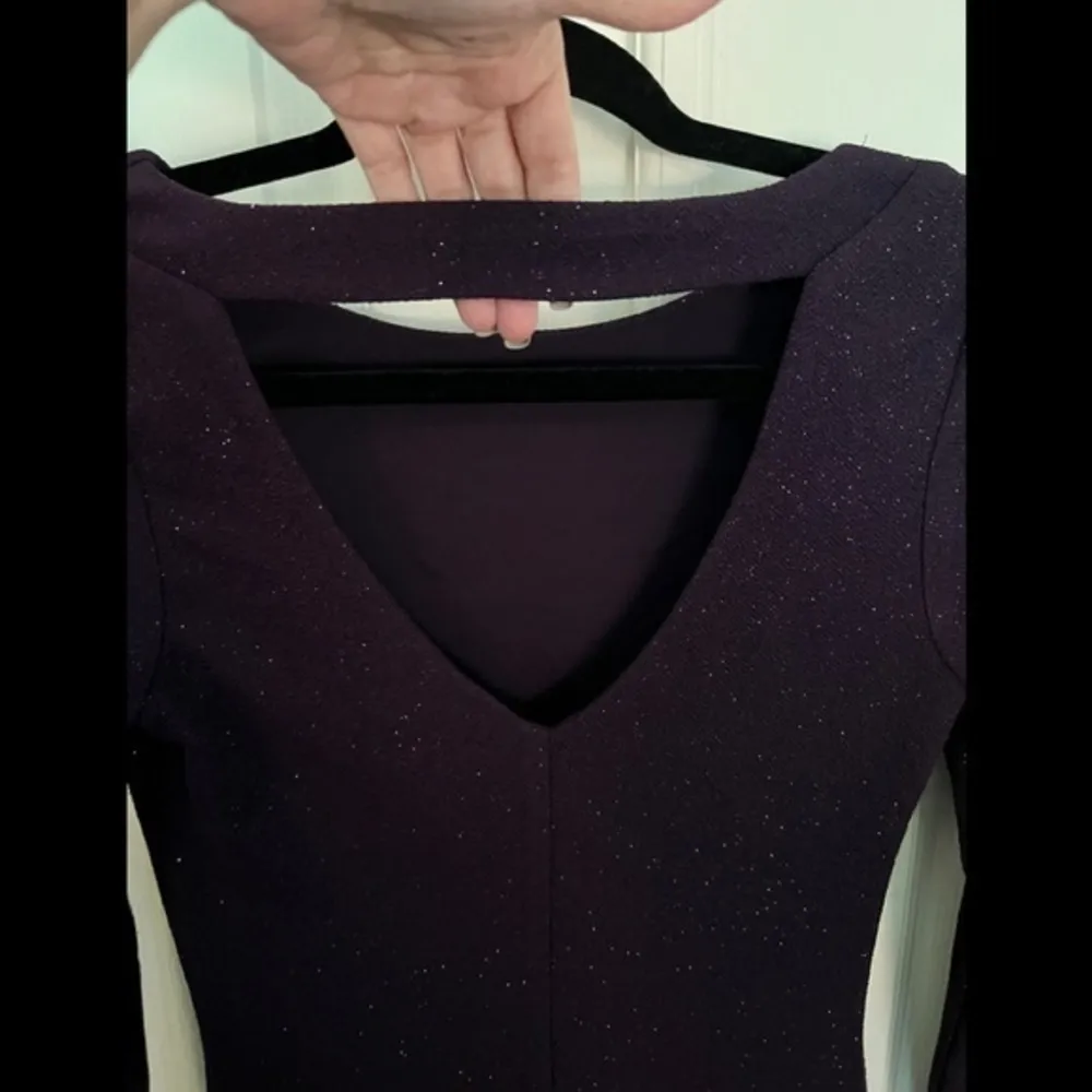 SPEECHLESS 1 Glitter Plum Bodycon Party Dress - Image 7