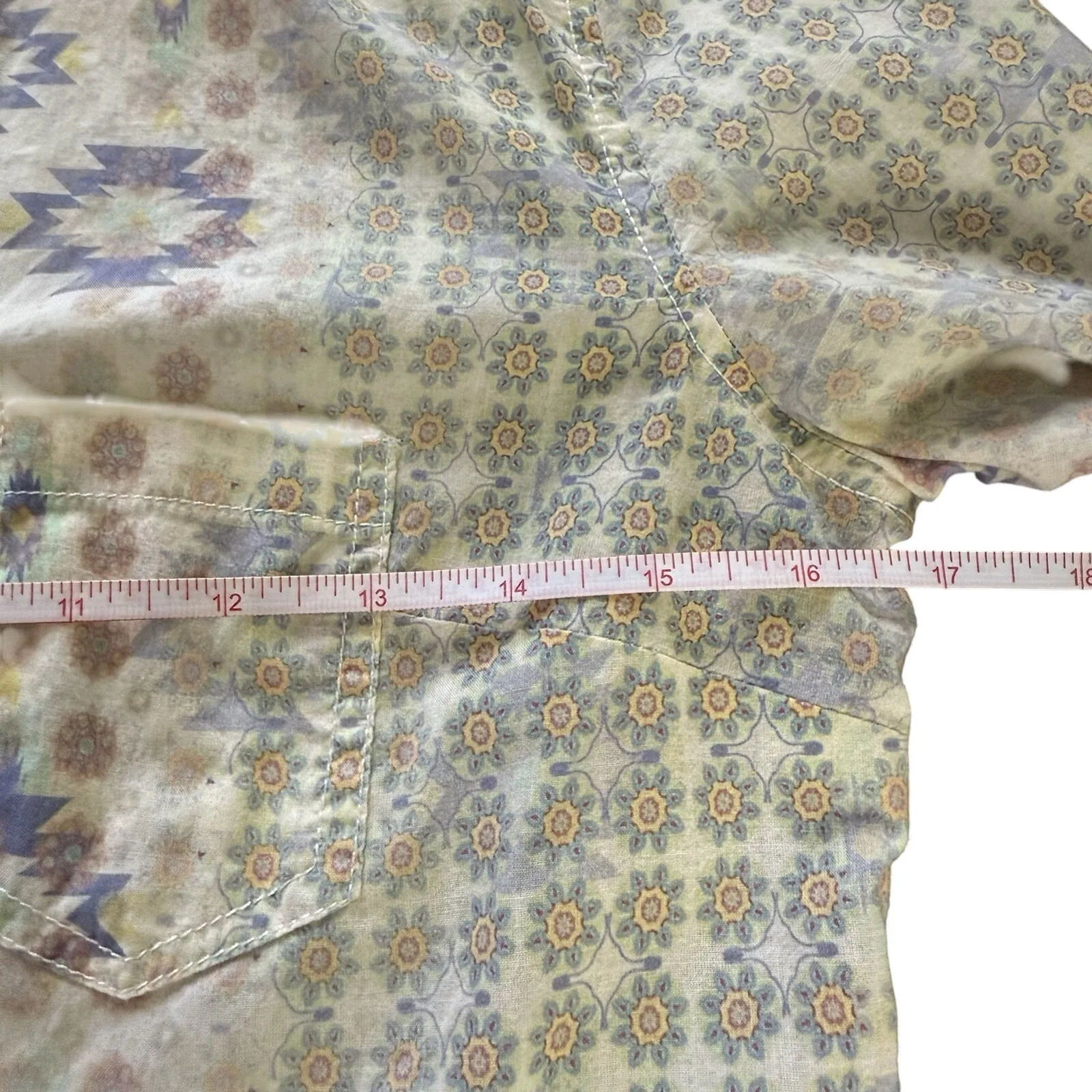 RKF Women Relax Tops Size S Multicolor colared Button up Long Sleeve - Image 8