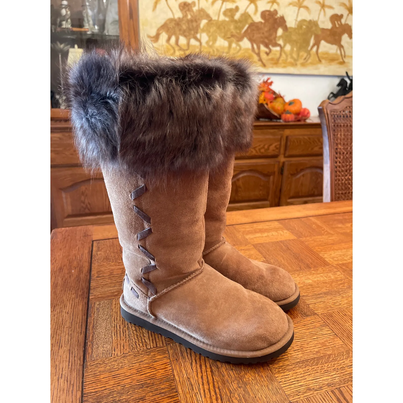 UGG Australia Rosana tall boot in Chestnut - size 6 - Image 2