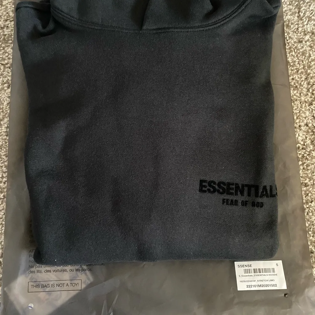 ESSENTIALS FEAR OF GOD STRETCH LIMO PULLOVER HOODIE XL - Image 8